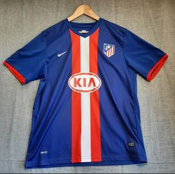Vintage Nike Soccer Jersey Atlético Madrid 2011/12 Size XL Spain Dri-Fit Rare