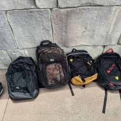 Backpacks Sleeping Bags And Mat 