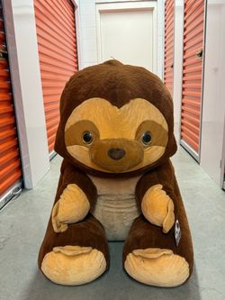 Giant Brown Sloth Stuffed Animal Plush