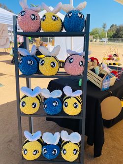Jumbo Crochet Bees