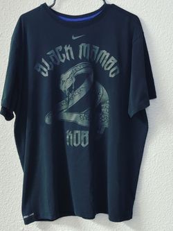 Nike black mamba Kobe Bryant dri-fit black on black tee t-shirt Size XXL #NBA #basketball