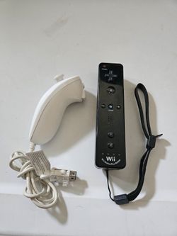 Official OEM Nintendo Wii Motion Plus Controller w/ Nunchuck Black