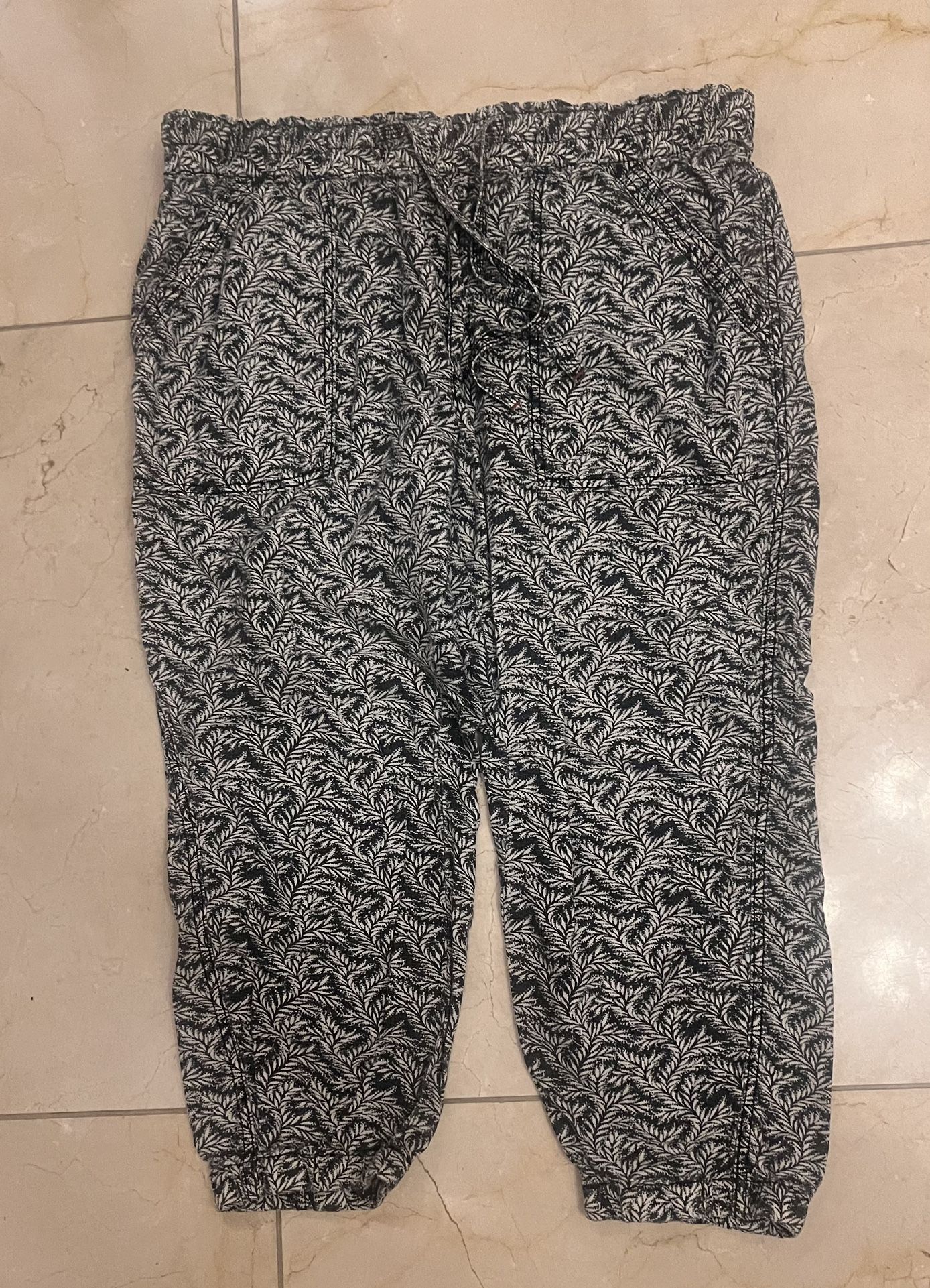 Anthropologie Woven Harem Joggers Size XL Petite