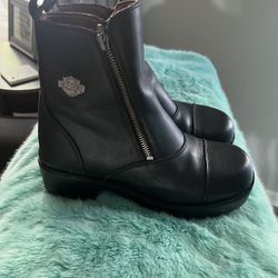 Harley Davison Leather booties For women