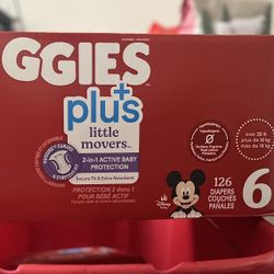 Huggies + Little Movers Size 6 Diapers