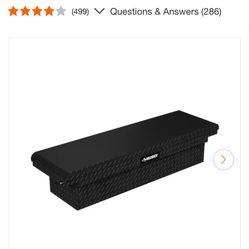 Husky 71.36 in. Matte Black Aluminum Full Size Crossbed Truck Tool Box