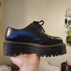 Dr.  Martens 1461 Quad Smooth Leather Platform Boots Size 5