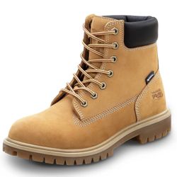 Timberland PRO 6IN Direct Attach Women's, Wheat, Steel Toe, EH, MaxTrax Slip Resistant, WP/Insulated Boot (6.5 M)