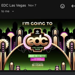 2 Ga EDC 2026 Tickets For Sale 
