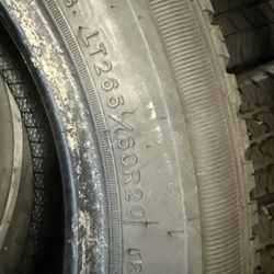 LT 265/60/20 Goodyear Wrangler Sr-a Used 