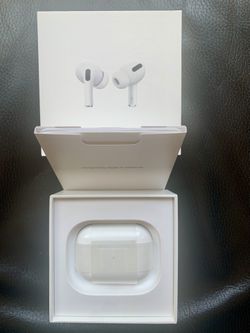 Apple AirPods Pro Active Noise Cancellation Wireless Earbuds +MagSafe Charging Case + Box + Manual Excellent