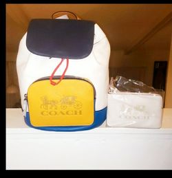 Coach JES Colorblock Backpack With Wallet