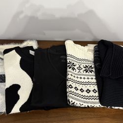 Women’s sweaters .. 5 all large
