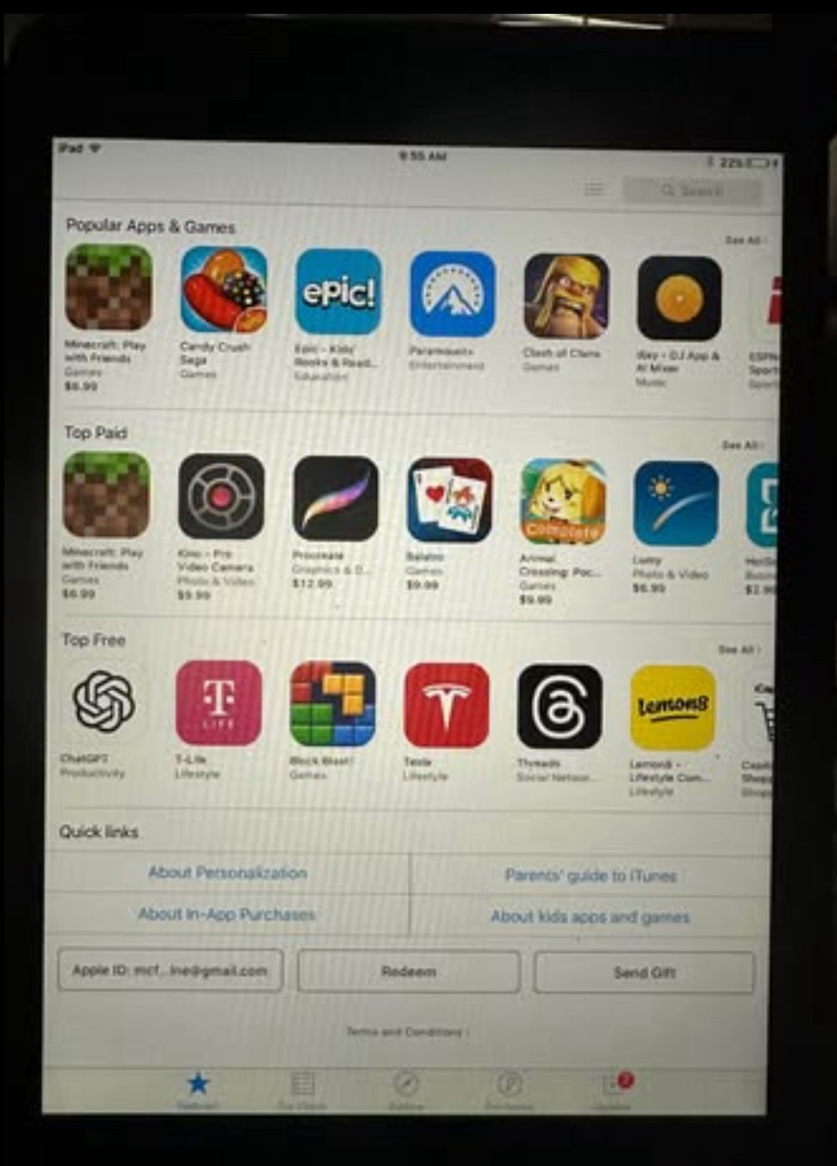 IPAD Black Mini 16gb w/ Smart Case AT&T