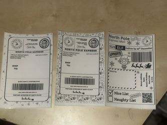 North Pole/ Christmas Shipping Labels (30)