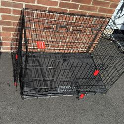 KONG Ultra-Strong Double Door Wire Dog Crate with Divider Panel
