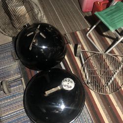 Weber Grill/ Rare Kettle Wooden Handles,