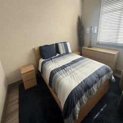 Nectar Queen Memory Foam Mattress & IKEA Bedroom Set – Like New - Fort Lauderdale, FL