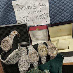 Iced Moissanite Watch Passes Testers Payment Plans Available