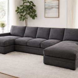 Living Spaces Down Feather Sectional Couch