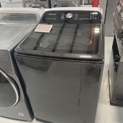 Samsung Black Stainless Steel 5.0 Cu. Ft. Top Load Washer With Super Speed