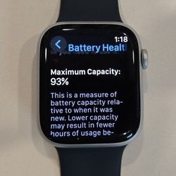 Apple WATCH series 9 GPS 45mm SILVER