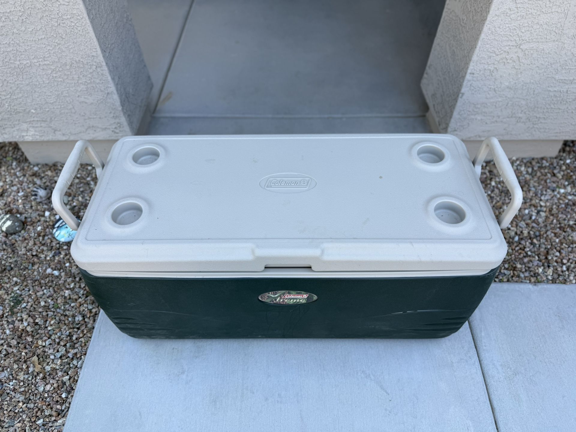 Large Coleman Cooler - Dark Green, Excellent Condition - $10