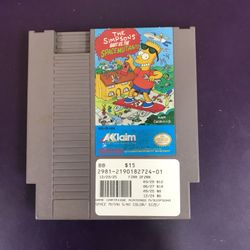 NES Simpsons Game Cartridge 