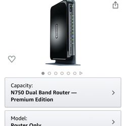 Netgear N750 Wireless Router 5gHz