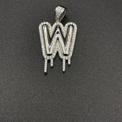 Letter W Sterling Silver .925
