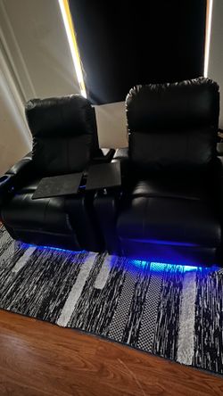 2 Electric Reclining Movie/Gaming Chairs
