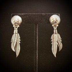 Boho 925 Sterling Silver earrings. Hip, trendy, new once again. 5.5cm long. $65.00