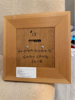 Original Gary Lang “GLITTERWORKS #013” Contemporary Artwork – Framed