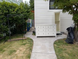 FREE Yard Sale-- Pottery Barn, Ikea, Clothing Racks
