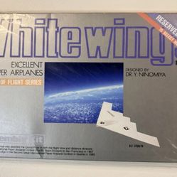 1990 White Wings Paper Airplanes Kit Reserved Edition-Future of Flight Series