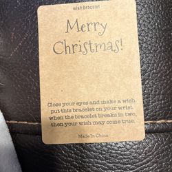 Xmas Wish Bracelet. New. Pu Bridgewater 