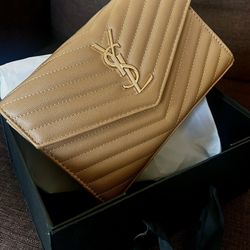 YSL Envelope Bag With Gold Chain