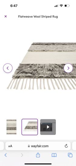 Wool Flat weave Rug By Ellen Degeneres