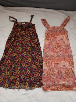 2 cute dresses size large