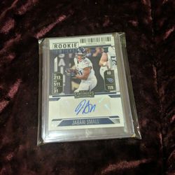 Jabari Small Rookie Signed Card 