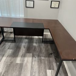 Walnut Corner Desk 