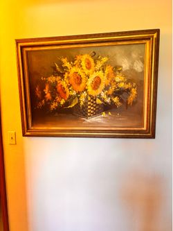 Sunflower oil painting