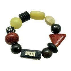 Colorful Mantra Adjustable Bracelet - Multi Materials Inspirational Bracelet with Joe Cocker Quote - Vintage Woman Teen Jewelry Accessory  	