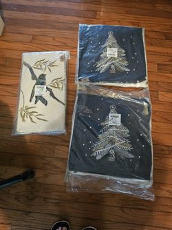 3 New Embroidery Pillows