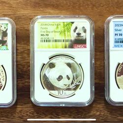 2 Panda’s, a Libertad, and now you own a trio of the most impressive, least produced, most valuable coins available