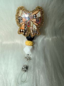 Butterfly Bow Retractable Badge Reel