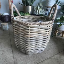 12 Inch Wicker Plant Basket Planter Pot