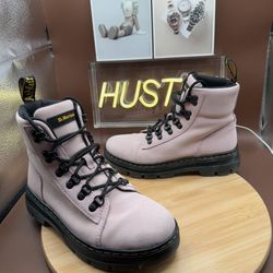 Dr Martens Combs Women Casual Suede Boots Pink Sz 6
