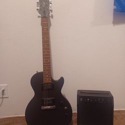 Black Electric Guitar 