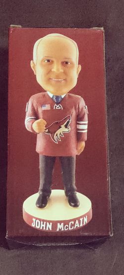 New John McCain Bobblehead Arizona Coyotes Arena Giveaway 